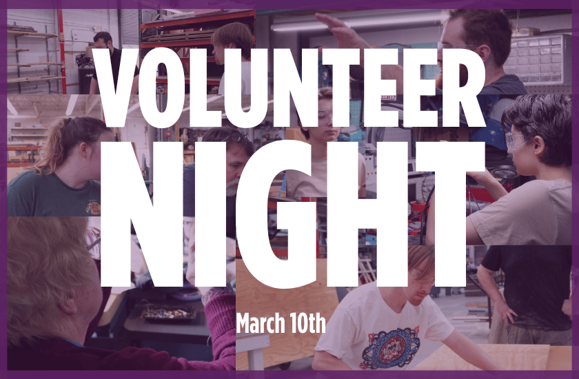 More Info for Volunteer Night